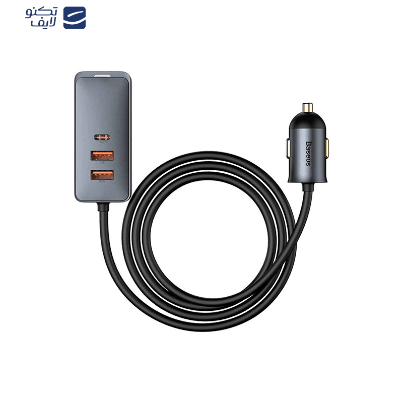 شارژر فندکی 120 وات بیسوس مدل CCBX-120C2X
