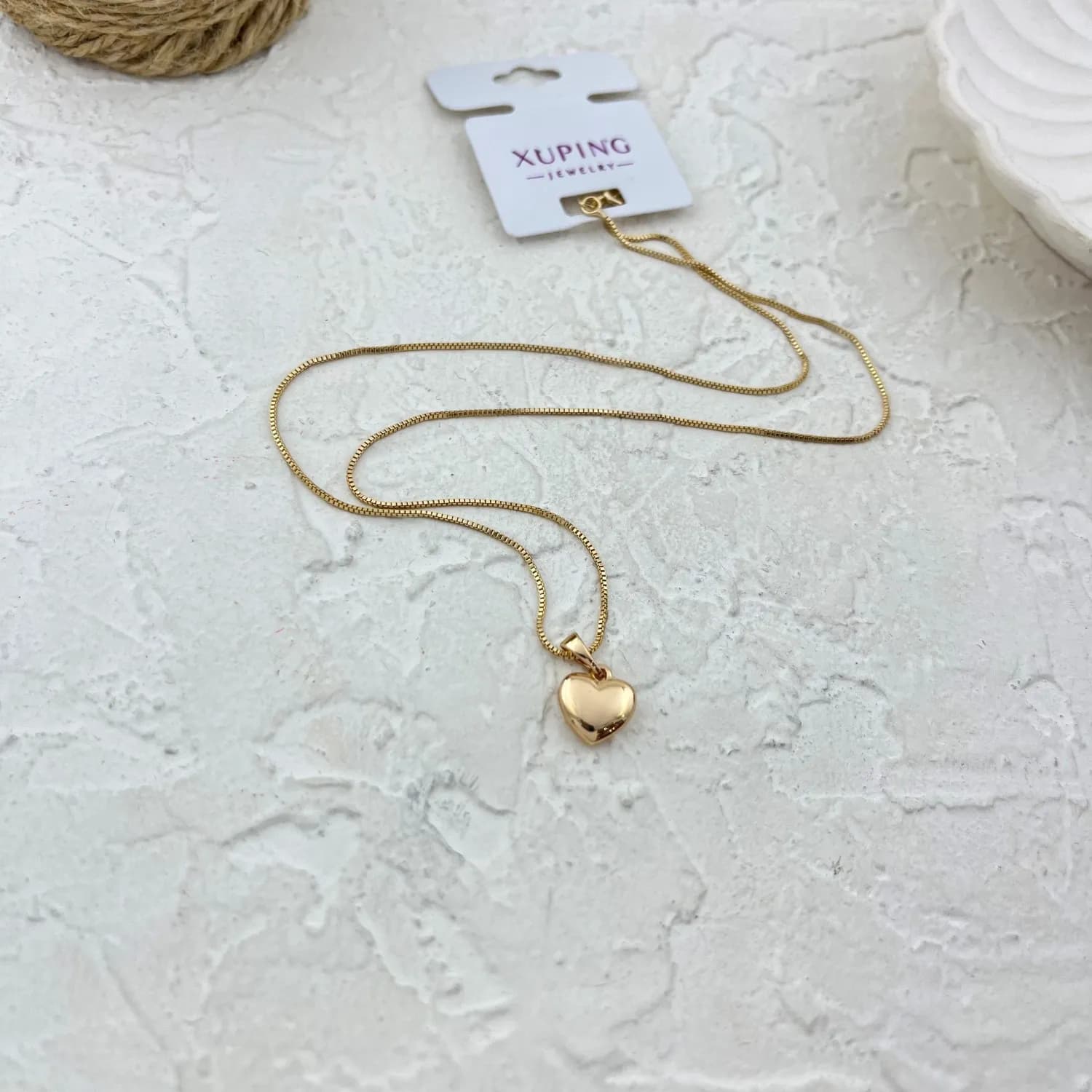 گردنبند زنانه ژوپینگ مدل قلب کد N5049 — تصویر ۶