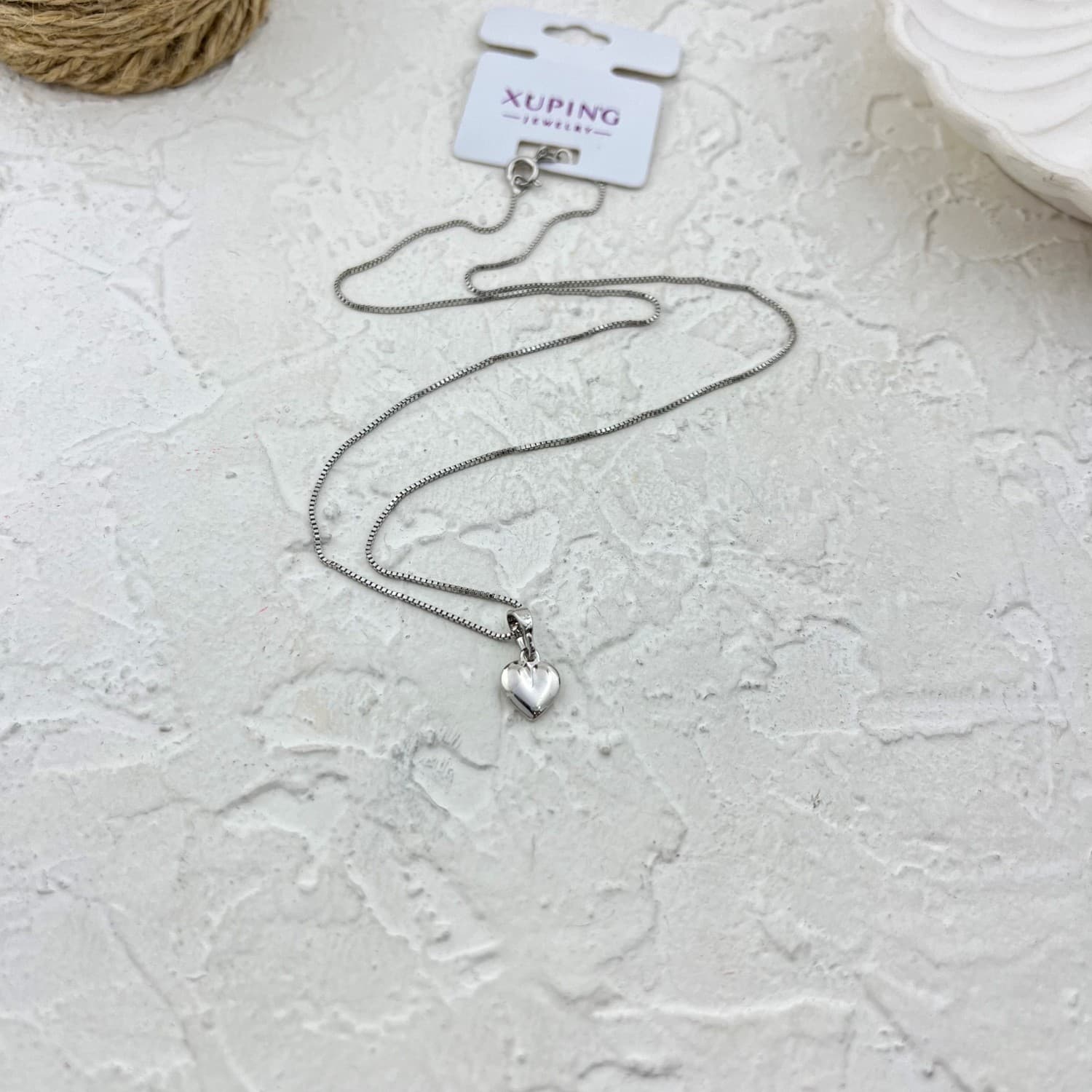 گردنبند زنانه ژوپینگ مدل قلب کد N5050 — تصویر ۵
