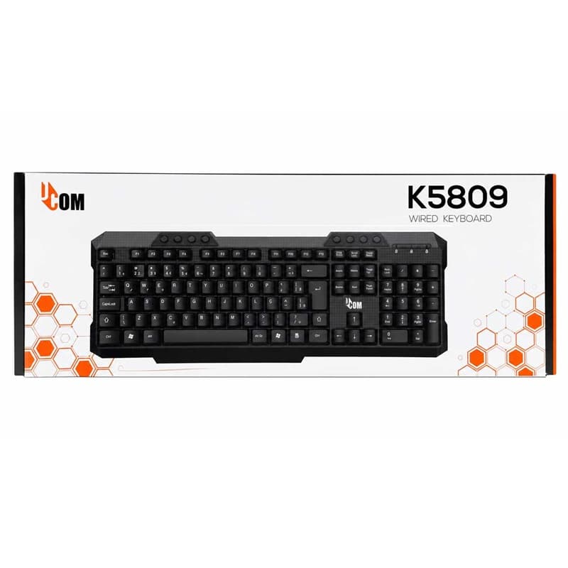 کیبورد سیم دار UCOM یوکام مدل K5809 — تصویر ۷