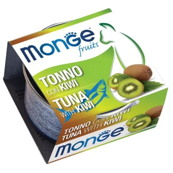 کنسرو گربه بالغ مونژه ماهی تن و کیوی Monge Fruits Tuna With Kiwi — تصویر ۲