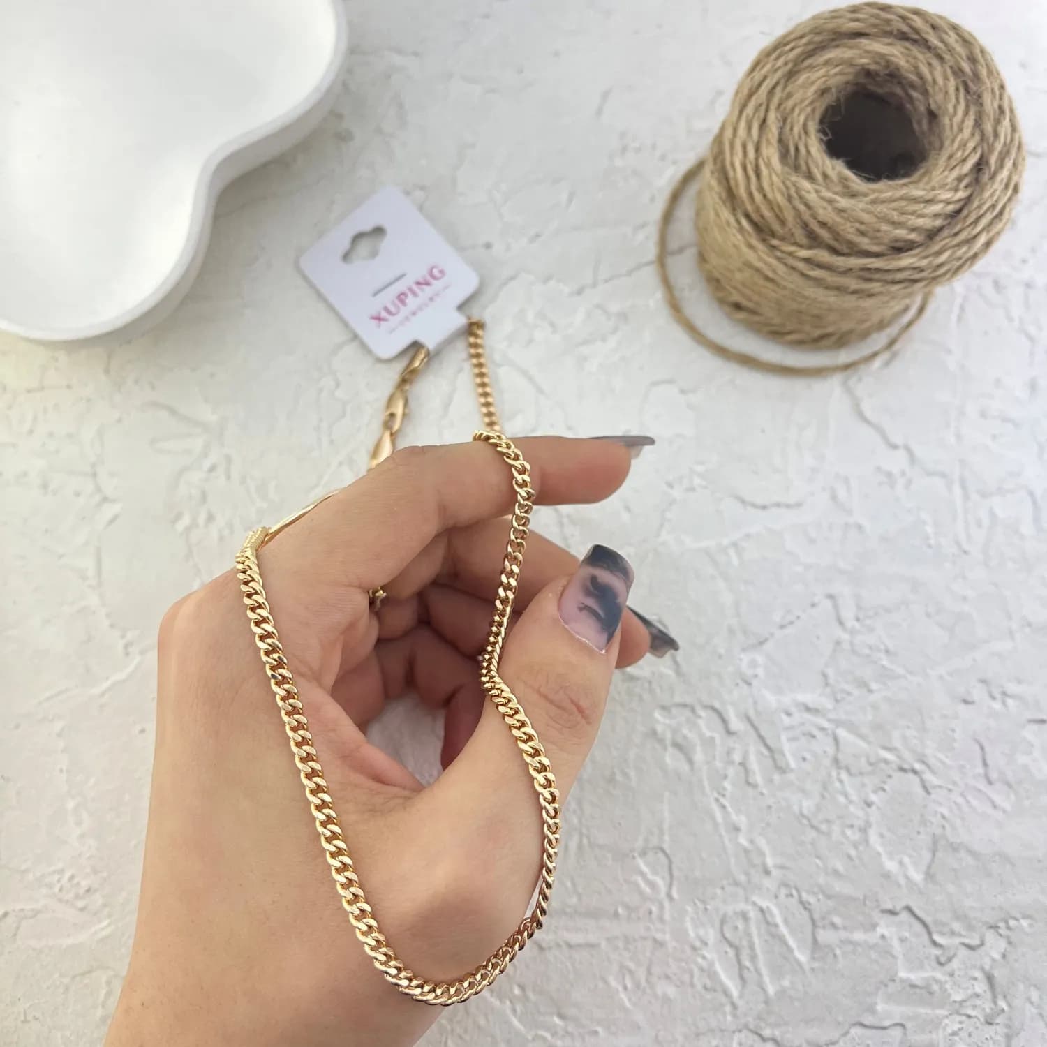 گردنبند زنانه ژوپینگ مدل کارتیه کد N5190 — تصویر ۵