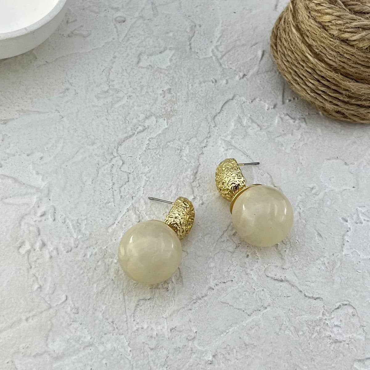 گوشواره زنانه مدل میناکاری کد E6323 — تصویر ۹