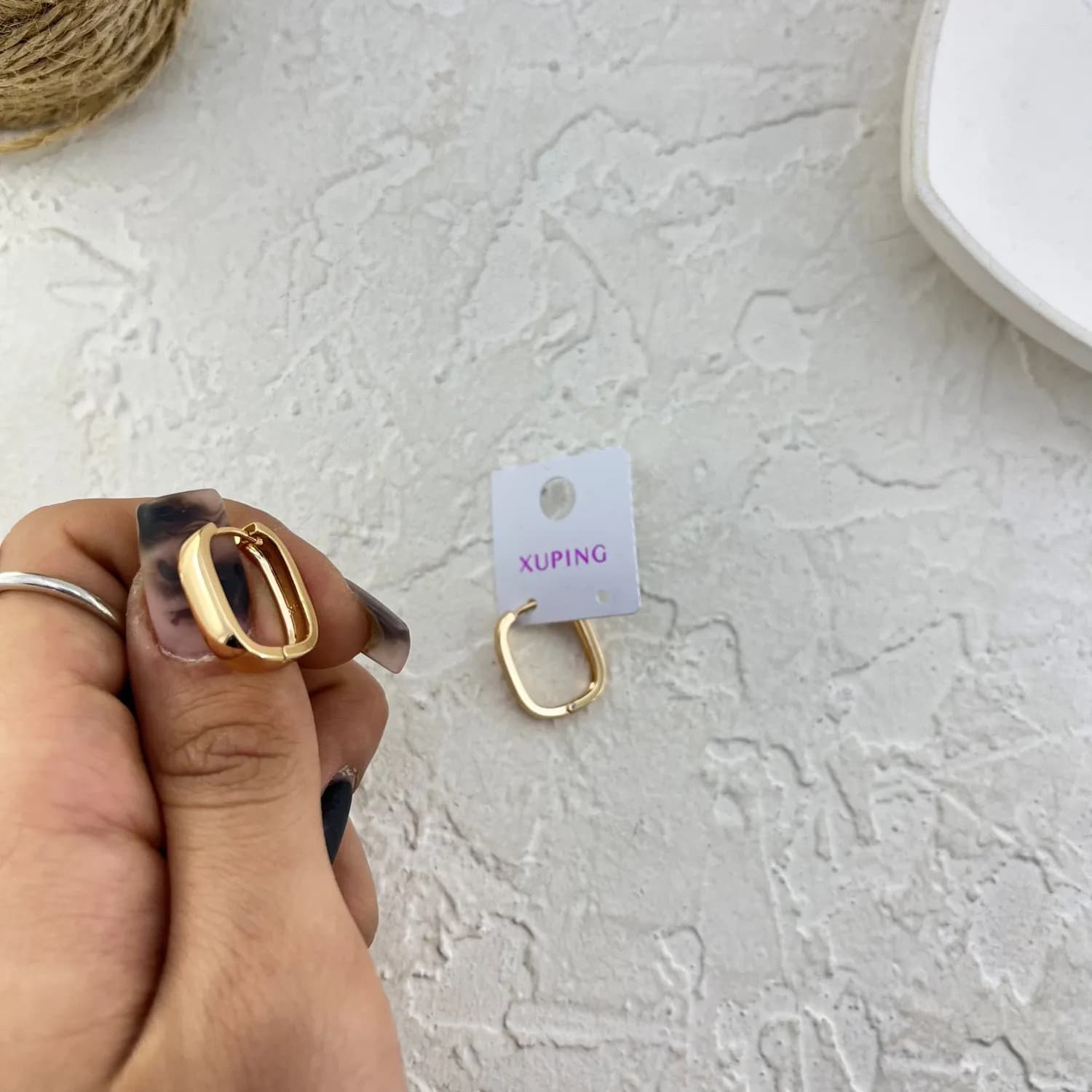 گوشواره زنانه ژوپینگ مدل اینه ای کد E6253 — تصویر ۹