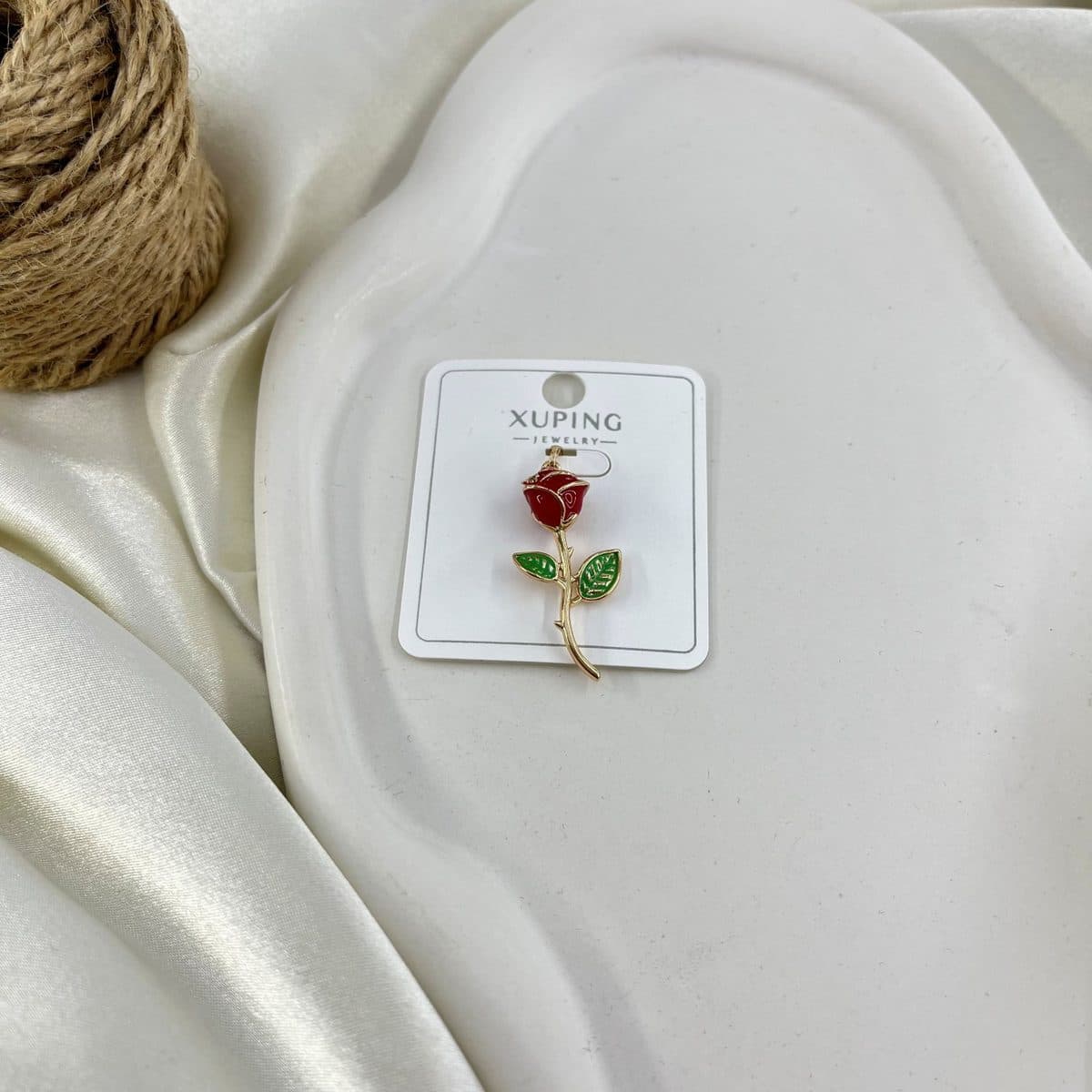 گردنبند زنانه ژوپینگ پلاک مدل گل کد N5209 — تصویر ۳