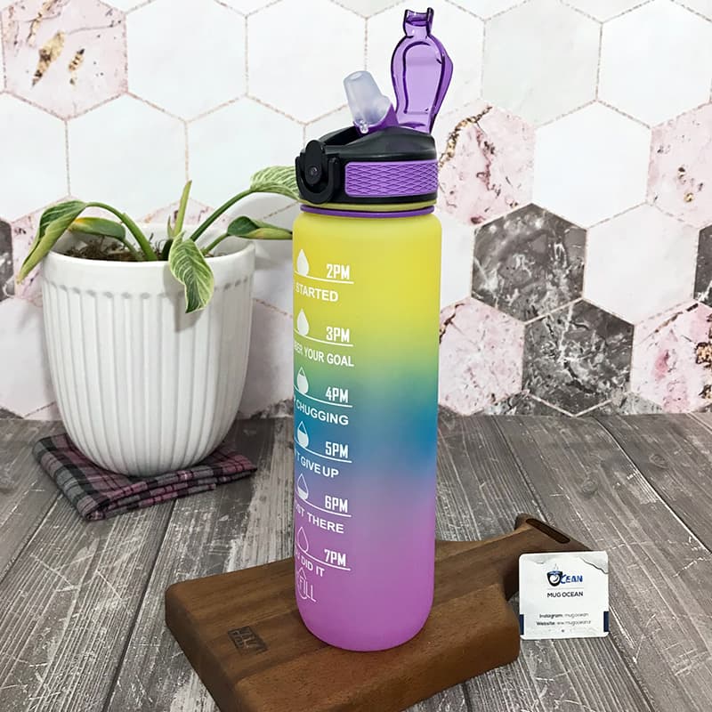قمقمه نی دار ورزشی برند Refill حجم 1000 میل — تصویر ۵