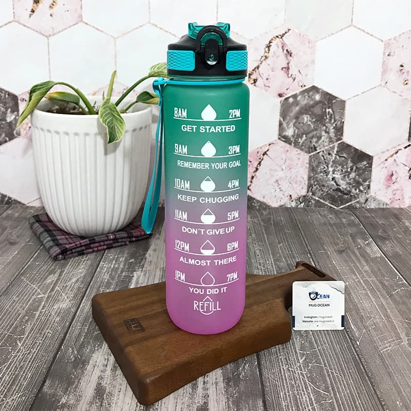 قمقمه نی دار ورزشی برند Refill حجم 1000 میل