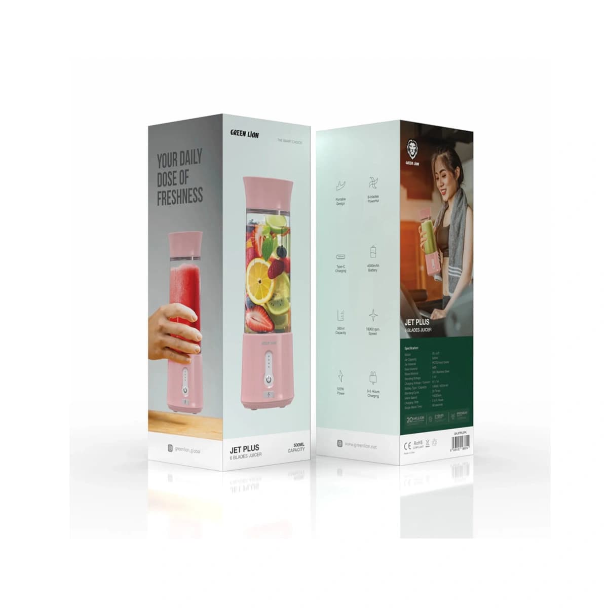 مخلوط‌کن شارژی ۶ پره Jet Plus گرین لاین — تصویر ۵