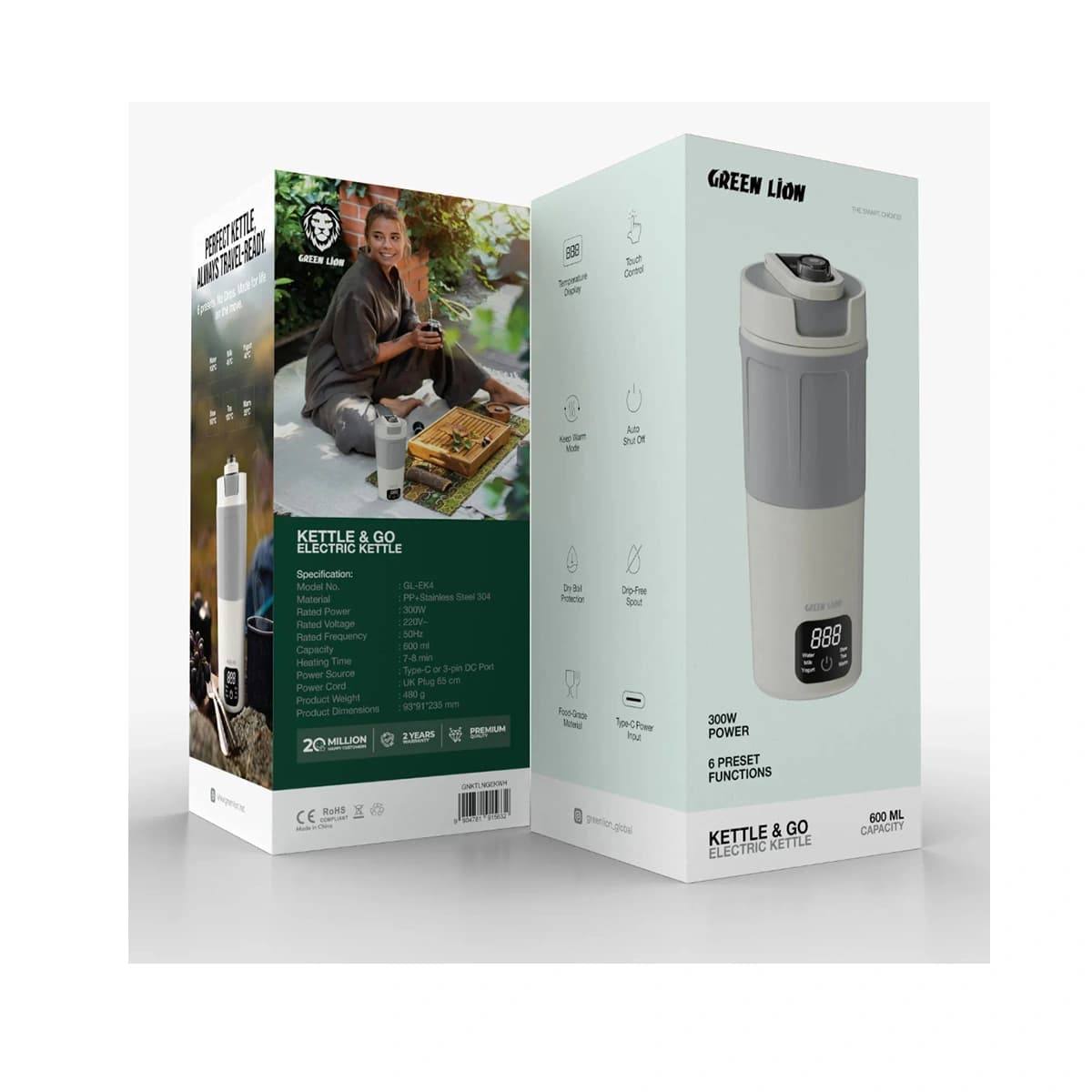 کتری برقی قابل‌حمل Kettle & Go گرین لاین — تصویر ۴