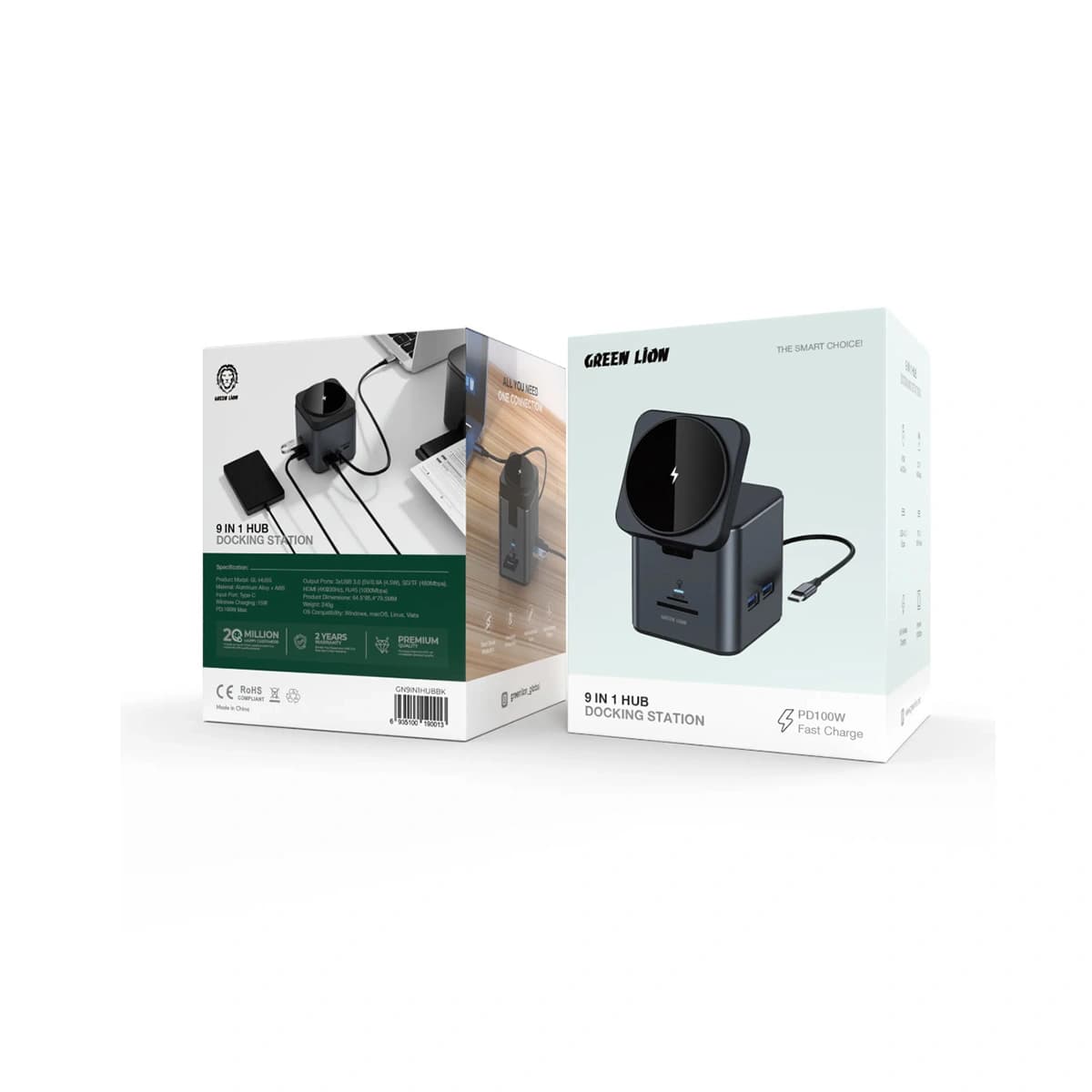 هاب و شارژر وایرلس گرین لاین مدل GL-HUB5 — تصویر ۹