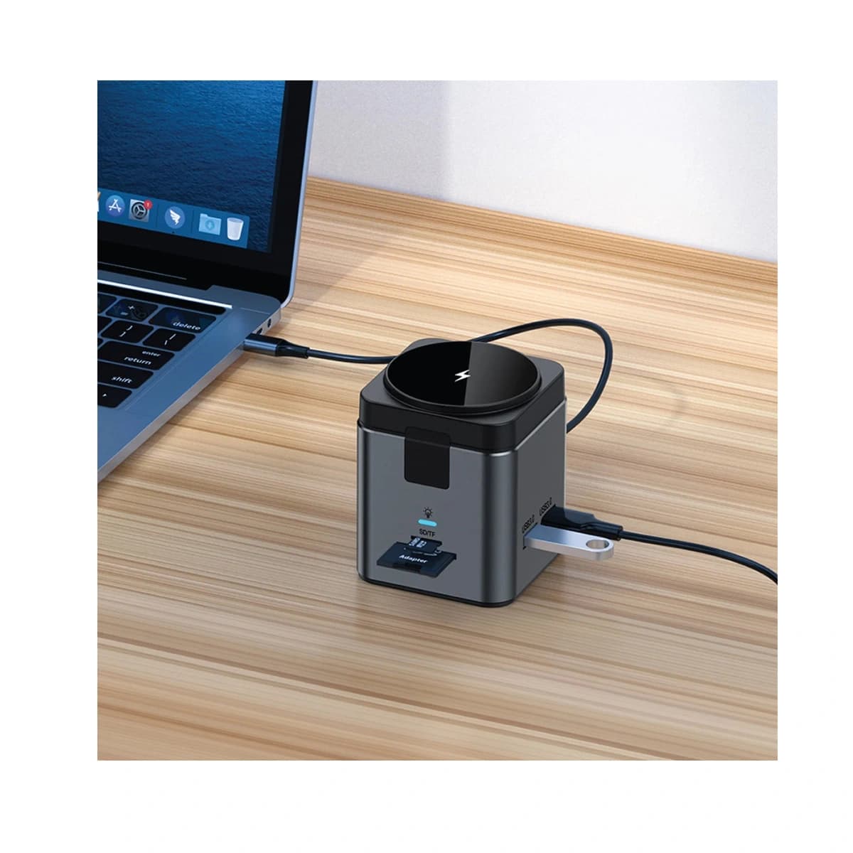 هاب و شارژر وایرلس گرین لاین مدل GL-HUB5 — تصویر ۷
