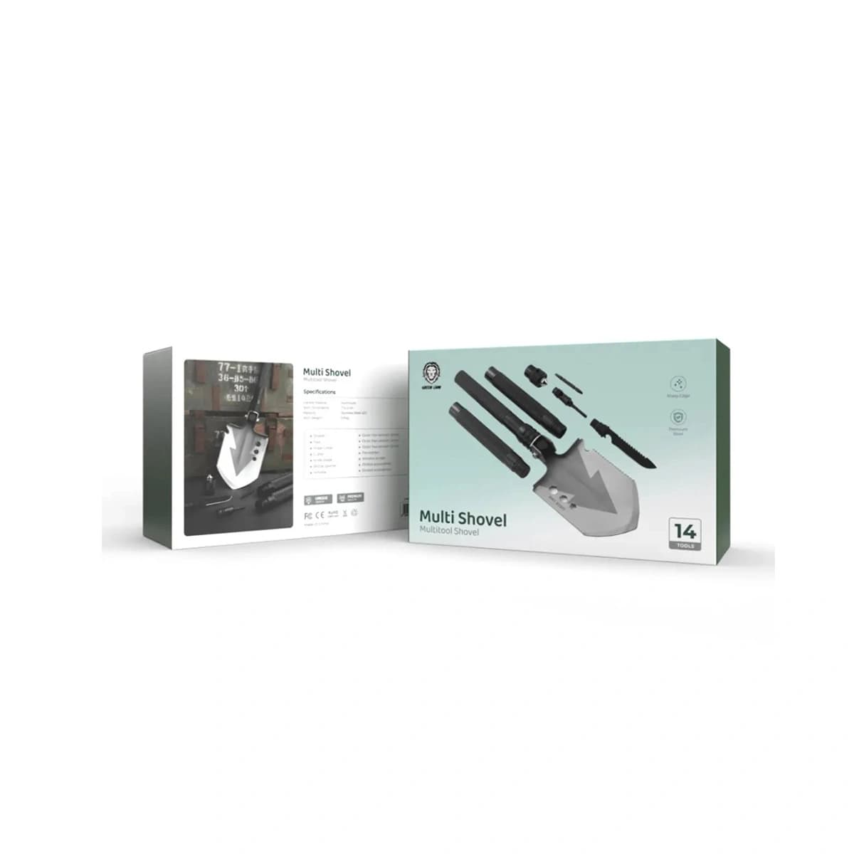 بیل چندکاره و تاشو Multi Shovel (۱۴ ابزار) گرین لاین — تصویر ۶