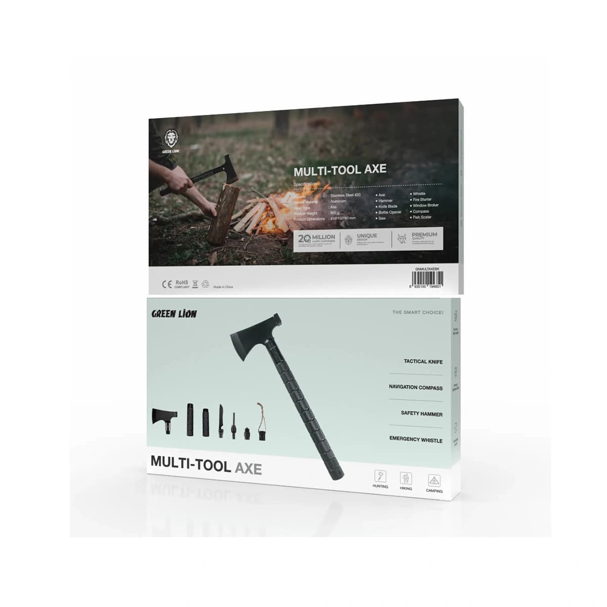 تبر چندکاره و تاشو Multi-Tool Axe گرین لاین — تصویر ۱۰