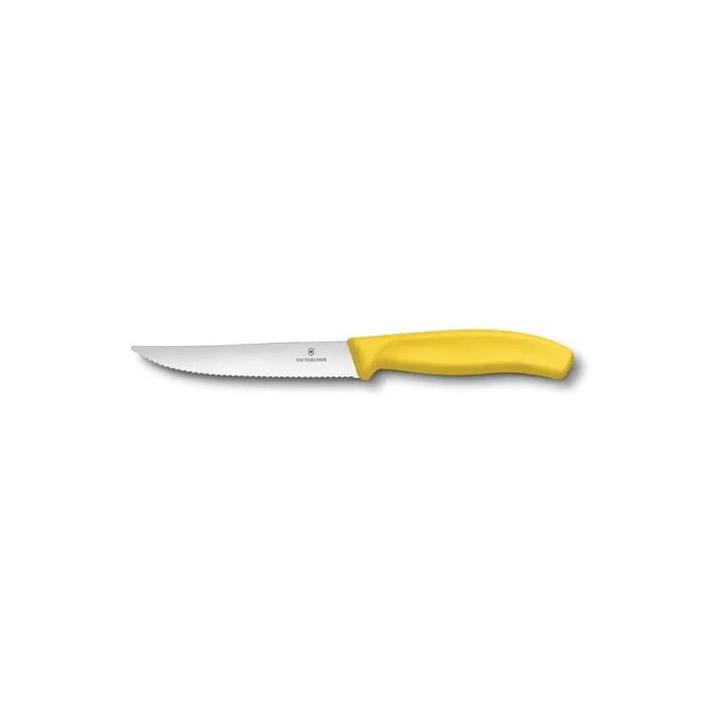 چاقوی استیک کلاسیک سوئیسی زرد (2عددی) ویکتورینوکس – Victorinox Swiss Classic Gourmet Steak Knife 6.7936.12L8b — تصویر ۵