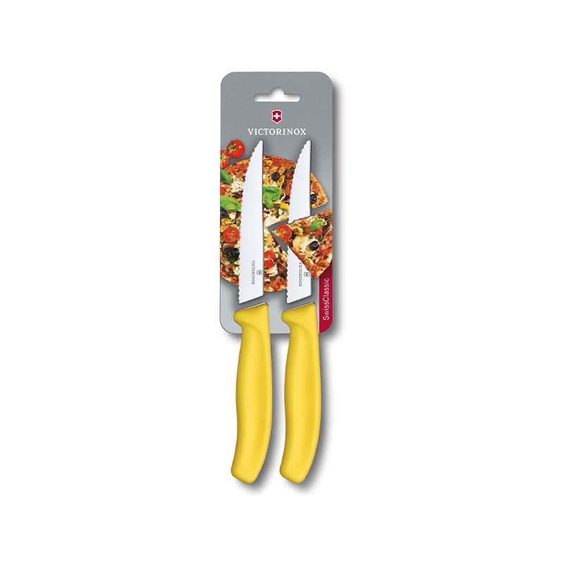 چاقوی استیک کلاسیک سوئیسی زرد (2عددی) ویکتورینوکس – Victorinox Swiss Classic Gourmet Steak Knife 6.7936.12L8b — تصویر ۲