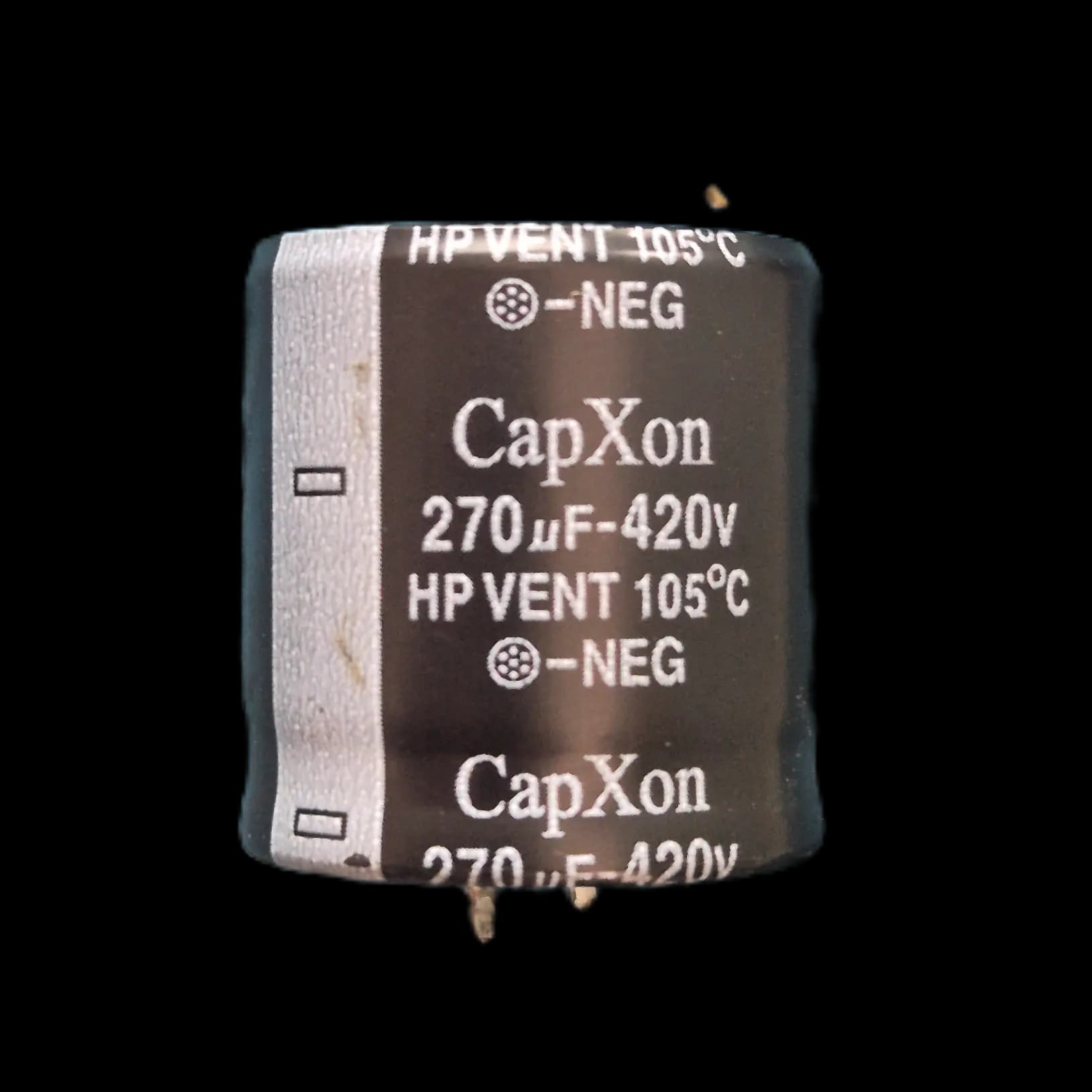 خازن الکترولیتی CapXon 270uF 420V اورجینال استوک