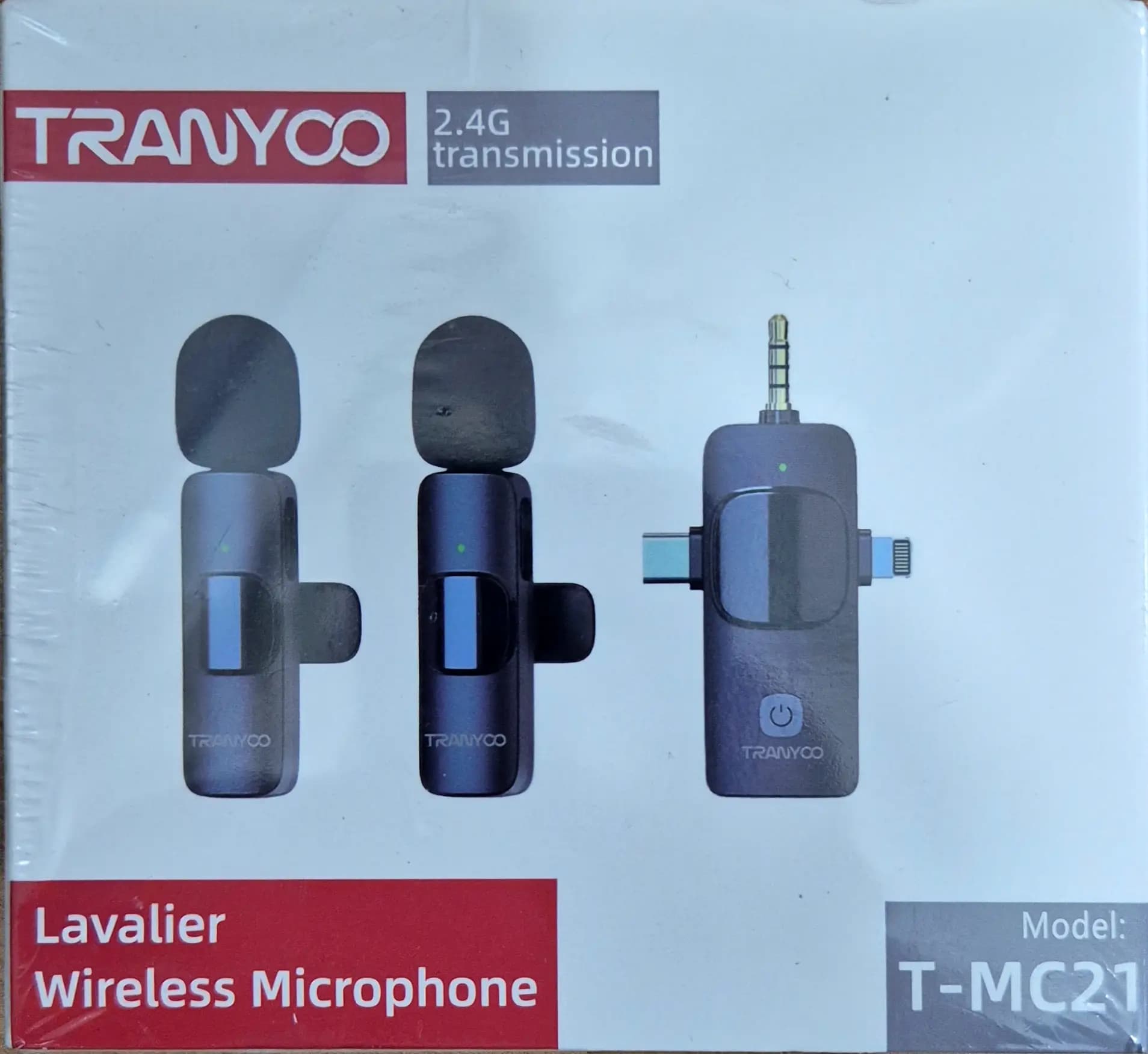 میکروفون وایرلس Tranyoo T-MC21 | میکروفون یقه‌ای بی‌سیم — تصویر ۴