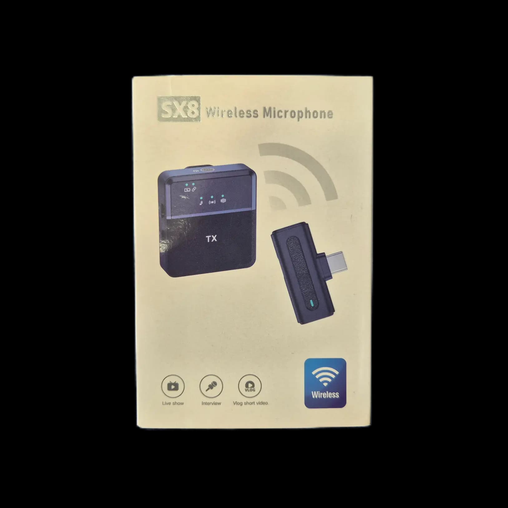میکروفون وایرلس SX8 | میکروفون یقه‌ای بی‌سیم با کیفیت صدای شفاف