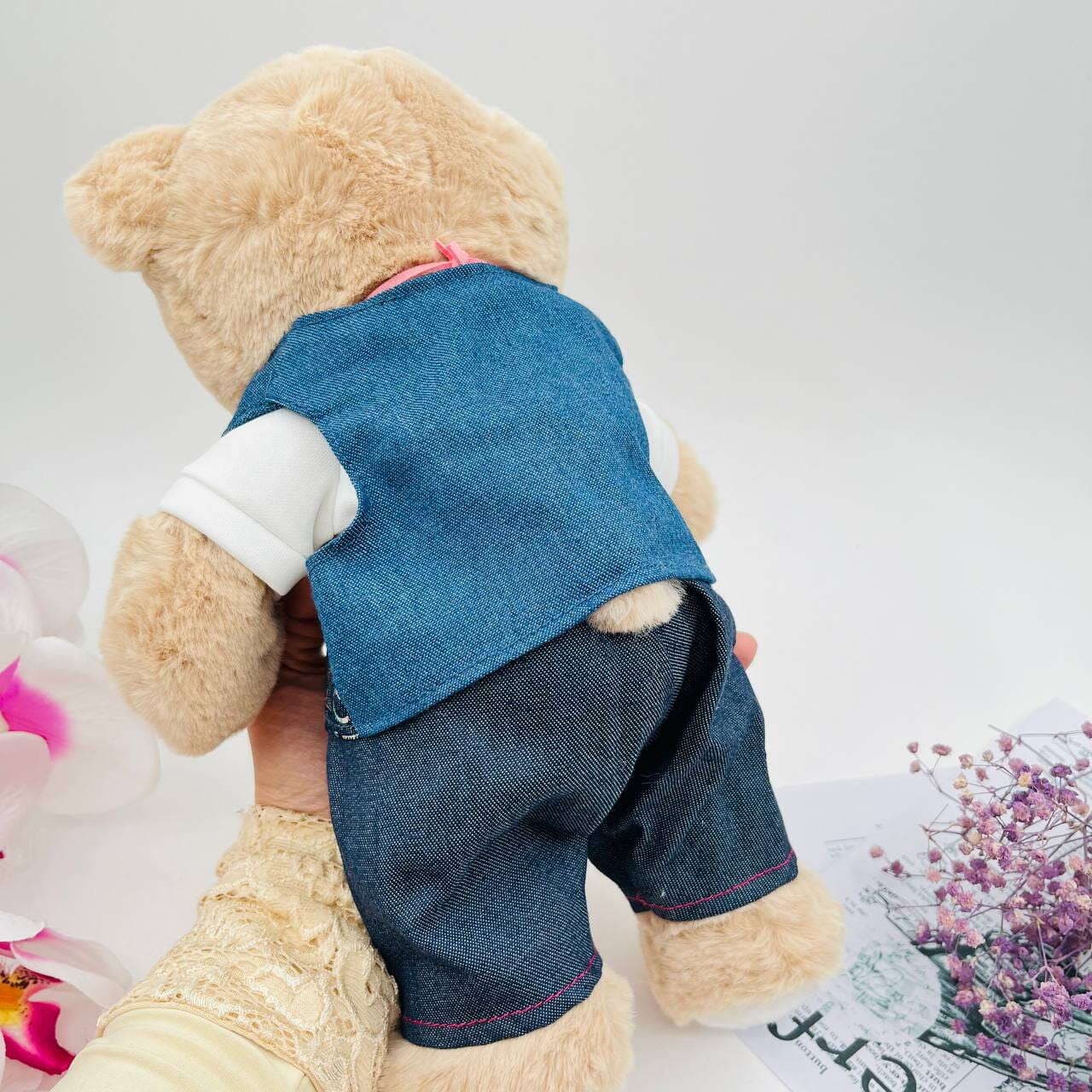 عروسک خرس گردنبند قلبی کد 247 — تصویر ۱۲