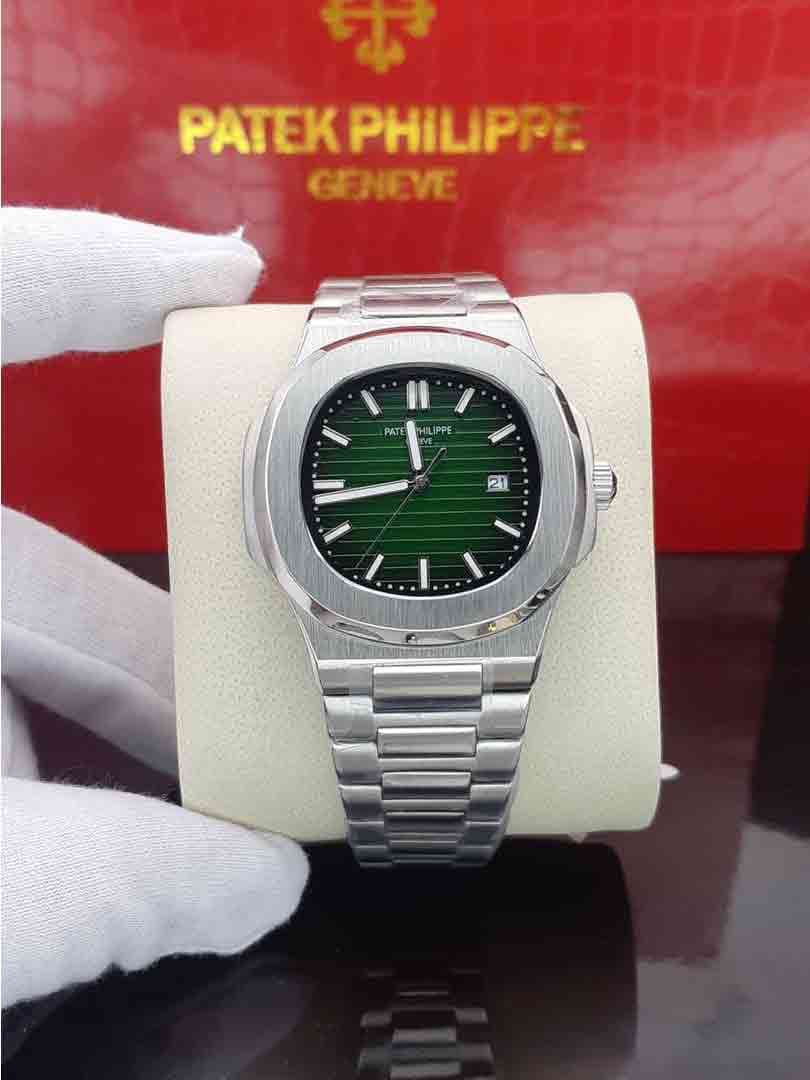 ساعت مچی مردانه پتک فیلیپ ناتیلوس Patek Philippe Nautilus S-S-green 2024