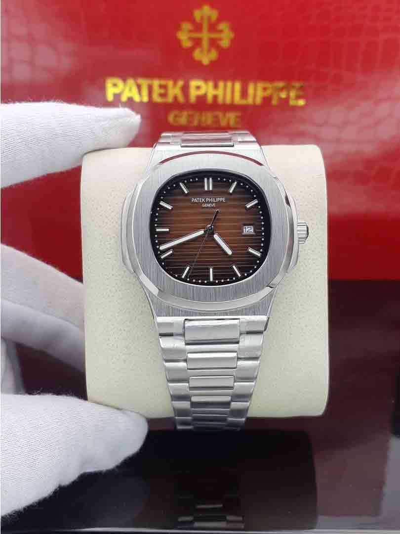 ساعت مچی مردانه پتک فیلیپ ناتیلوس Patek Philippe Nautilus S-S-brown 2024 — تصویر ۳