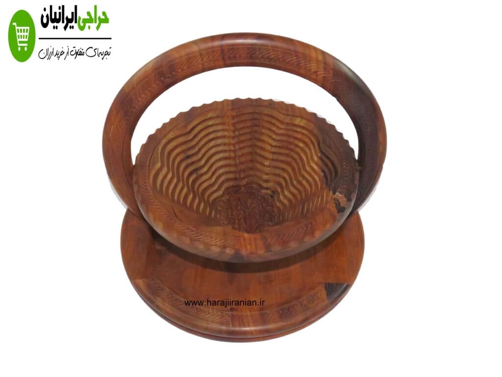 آجیل خوری چوبی تاشو طرح گل