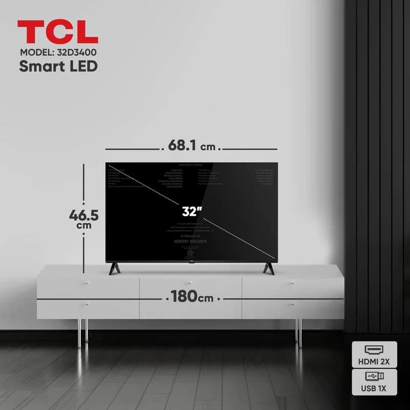 تلویزیون 32 اینچ ال ای دی TCL مدل 32D3400 — تصویر ۸