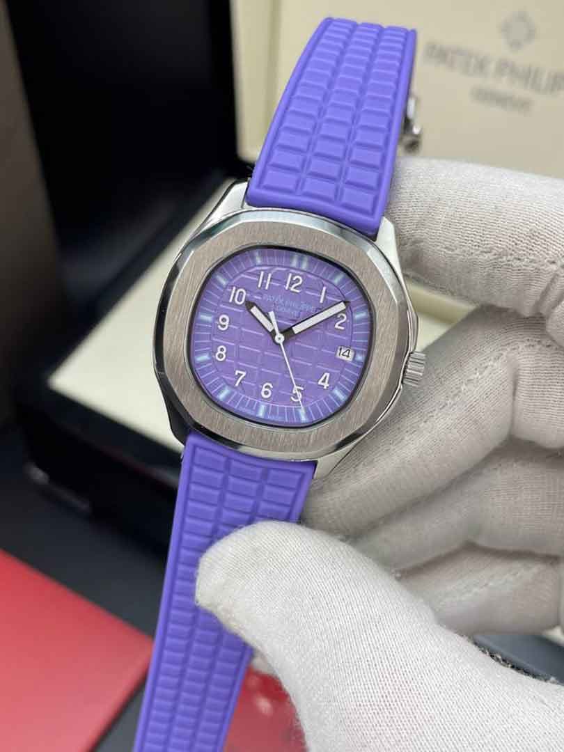 ساعت مچی زنانه پتک فیلیپ آکوانات Patek Philippe Aquanaut Purple