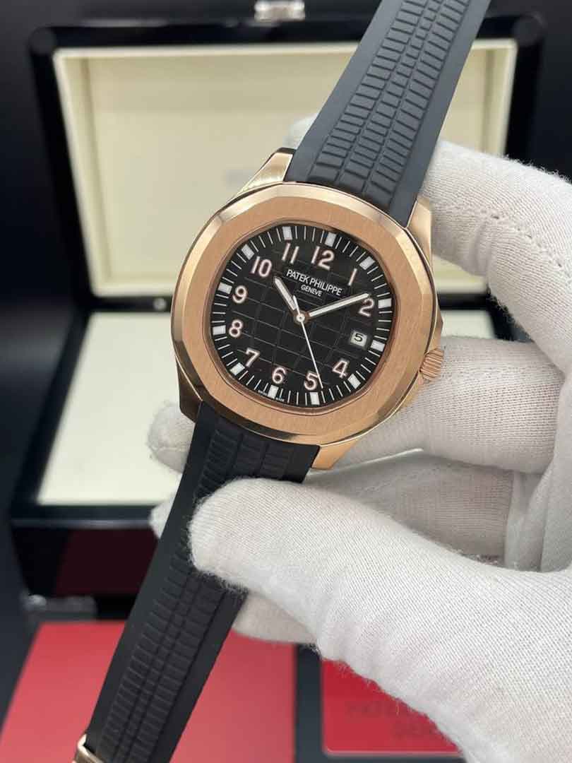 ساعت مچی مردانه پتک فیلیپ آکوانات Patek Philippe Aquanaut balck the rozgold