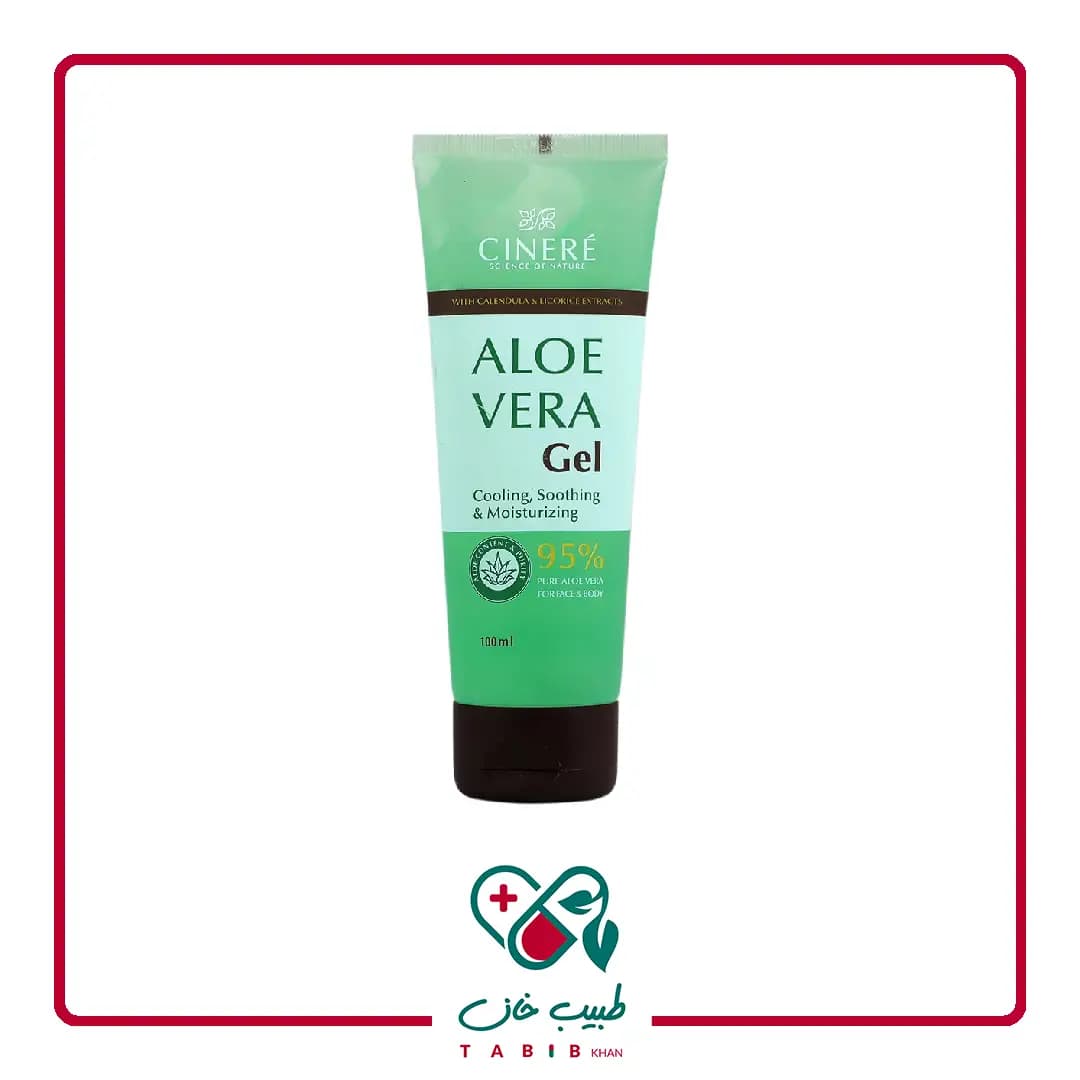 ژل آلوئه ورا سینره مرطوب کننده پوست 100 میلی لیتر/Cinere Aloe Vera Gel 100 ml