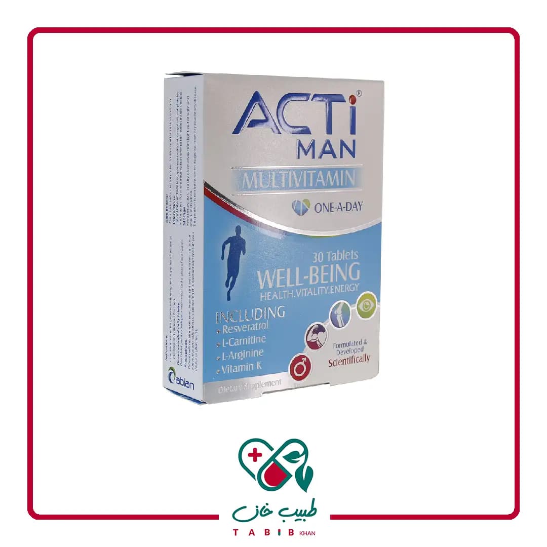 قرص اکتی من ابیان دارو 30 عددی/Abian Daru Acti Man 30 Tabs — تصویر ۴