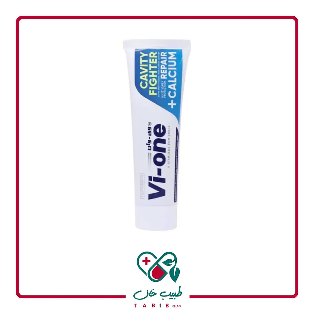 خمیر دندان کویتی فایتر کلسیم پلاس وی وان 130 گرم/Cavity Fighter Calcium Plus Toothpaste Vi One — تصویر ۳