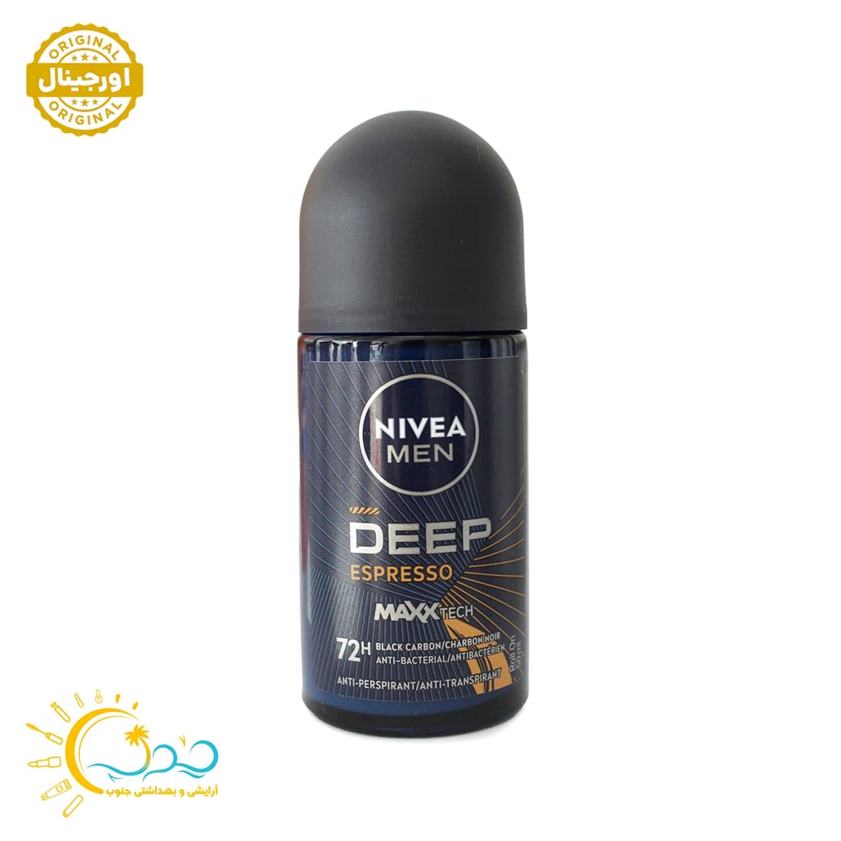 مام رول ضد تعریق مردانه نیوا مدل Deep Black Carbon Espresso حجم 50 میل