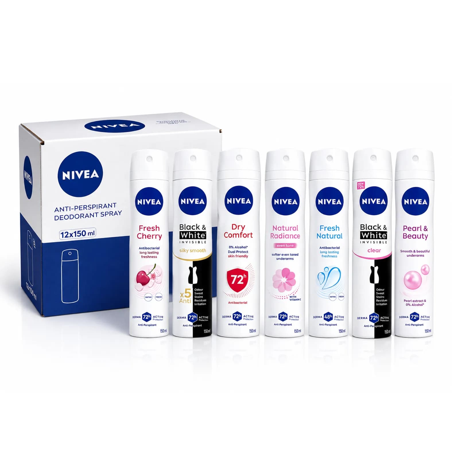 اسپری ضد تعریق زنانه نیوا Nivea (12عددی)