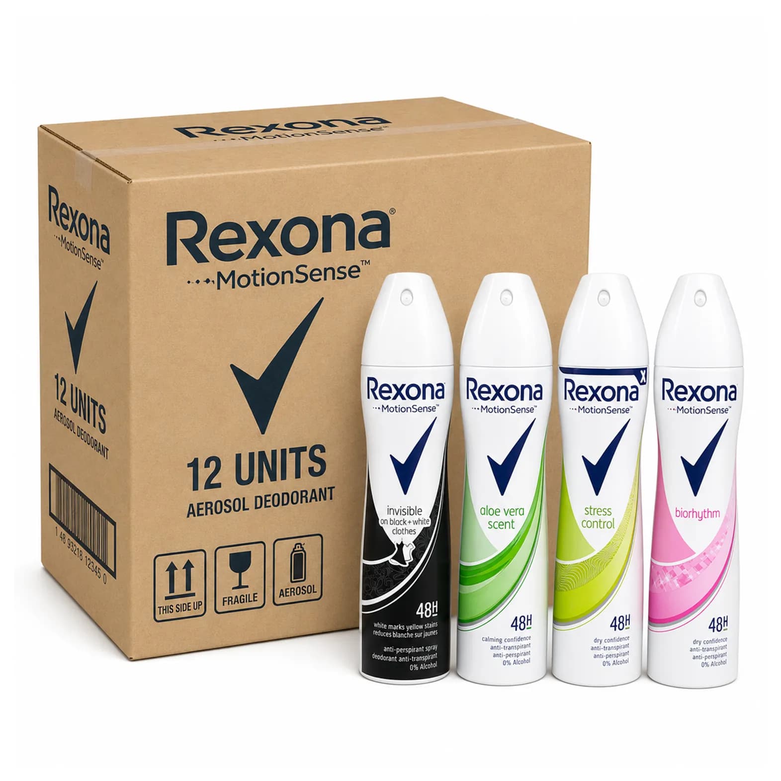اسپری ضد تعریق زنانه رکسونا Rexona حجم 200 میل | تعداد 12عددی — تصویر ۶