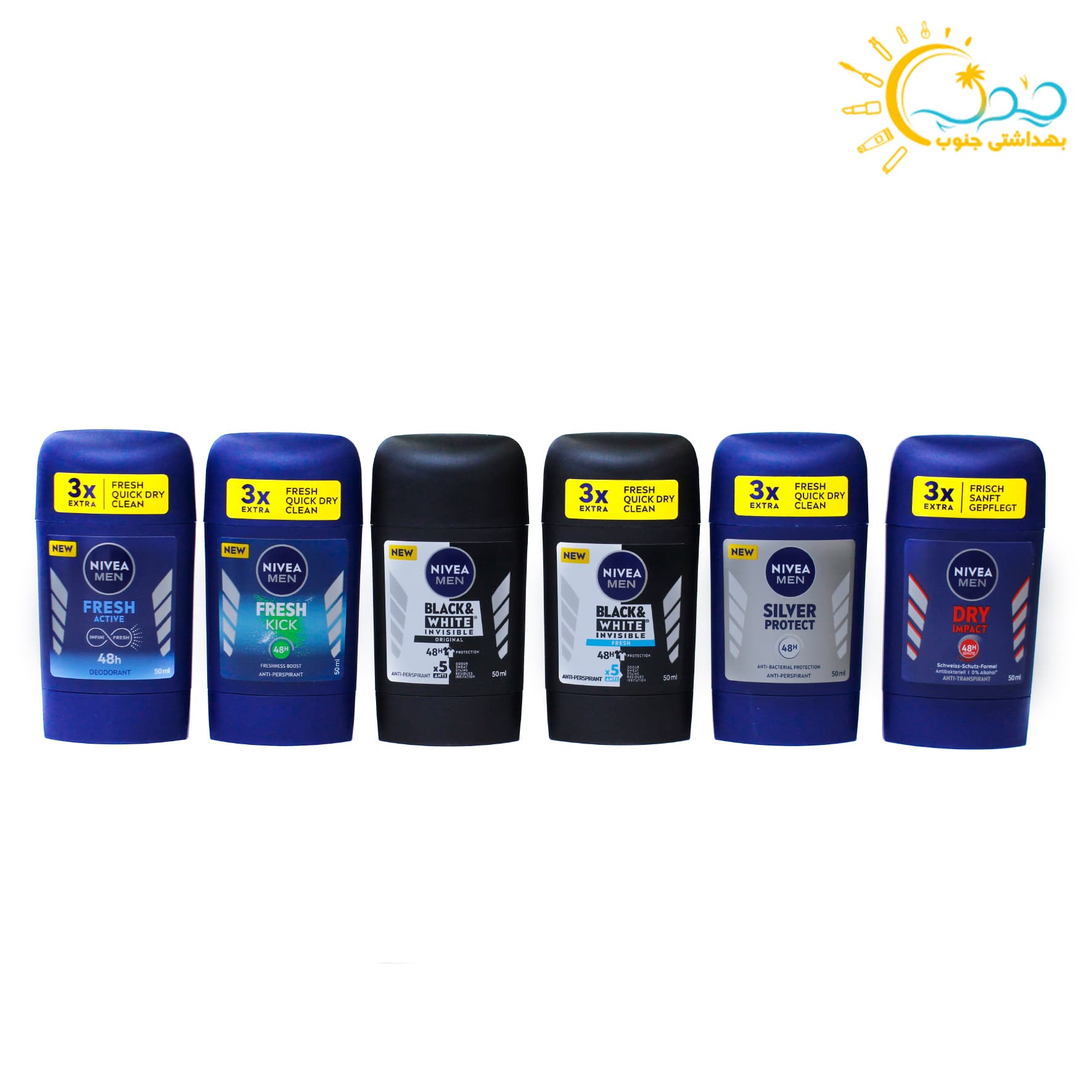 مام مردانه استیکی نیوا NIVEA (12عددی) — تصویر ۴