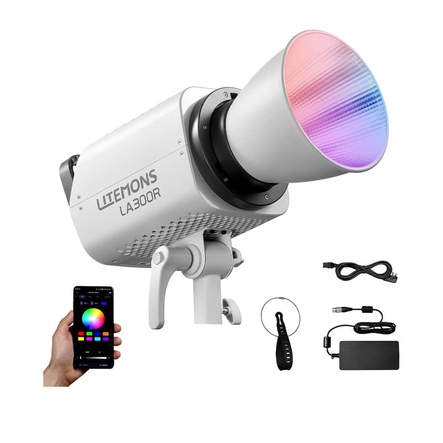ویدیو لایت گودکس Godox Litemons LA-300R RGB LED Monolight White — تصویر ۴