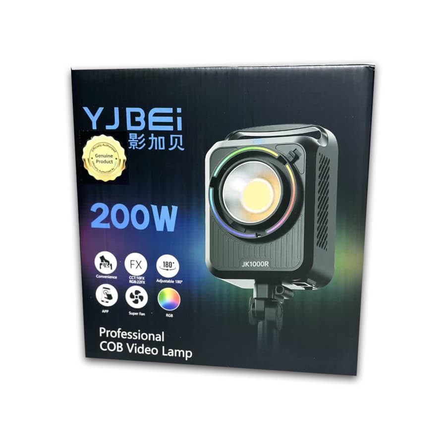 ویدیو لایت 220 وات YJBEI Video Light JK1000R RGB — تصویر ۸
