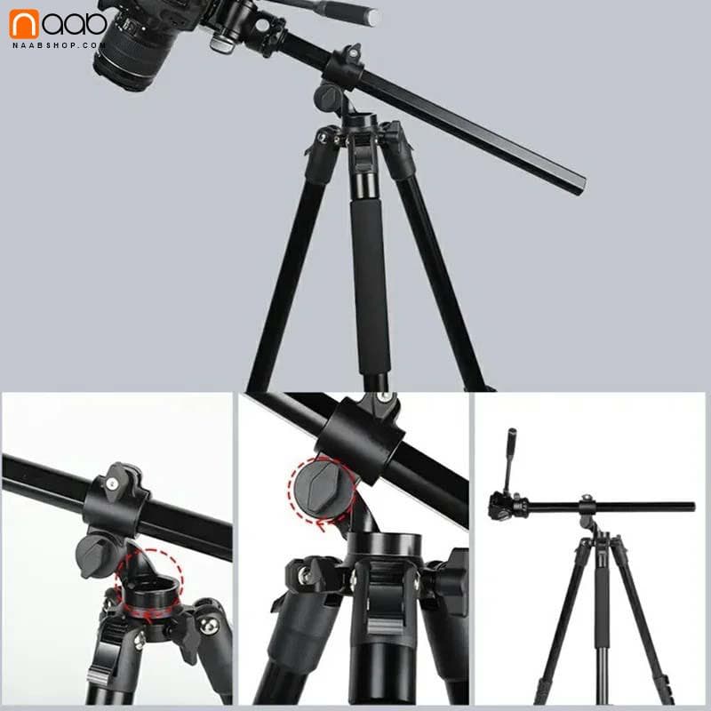 سه پایه دوربین جیماری Jmary KS355+HG60 with 3D Head Tripod — تصویر ۱۲