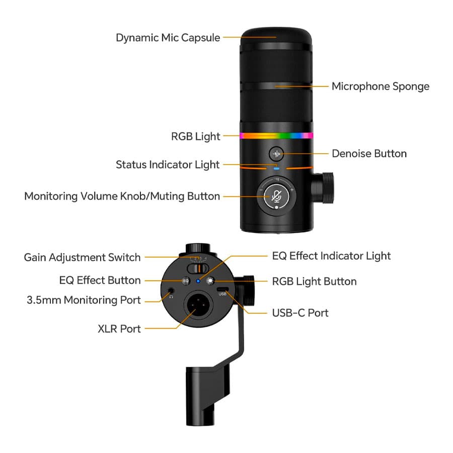 میکروفون داینامیک کامیکا COMICA EJOY D10 D microphone — تصویر ۶