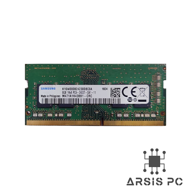 رم لپتاپ Samsung DDR4 ظرفیت ۸ گیگابایت فرکانس 2400MHz تایمینگ CL17 مدل M471A1K43CB1-CRC — تصویر ۴