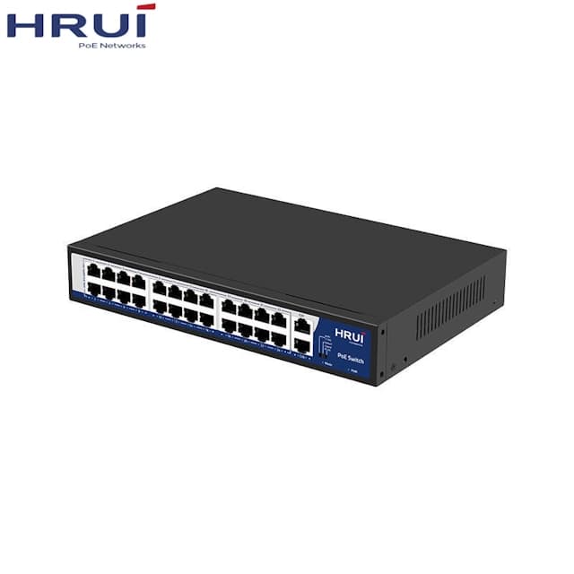 سوئیچ شبکه 24 پورت PoE اچ ار یو ای مدل HRUI HR902-AF-242G-300 — تصویر ۸
