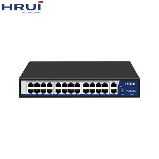 سوئیچ شبکه 24 پورت PoE اچ ار یو ای مدل HRUI HR902-AF-242G-300 — تصویر ۶