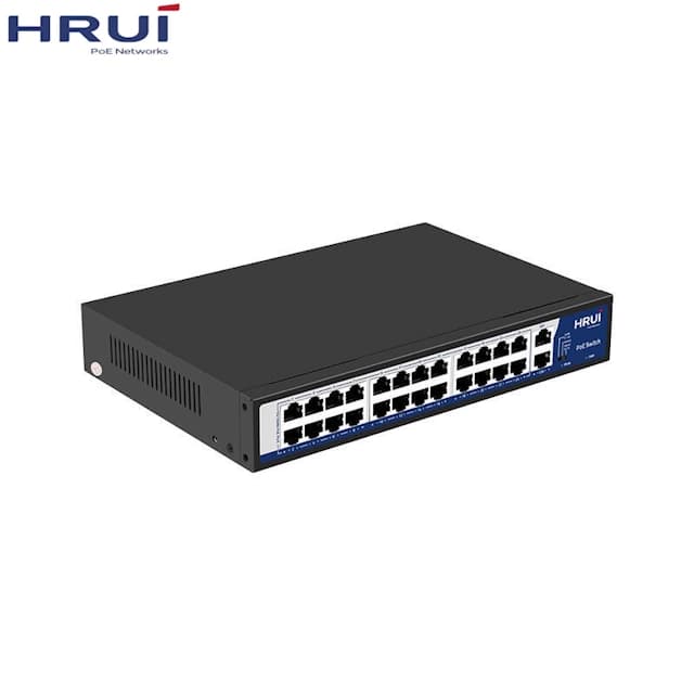 سوئیچ شبکه 24 پورت PoE اچ ار یو ای مدل HRUI HR902-AF-242G-300 — تصویر ۴