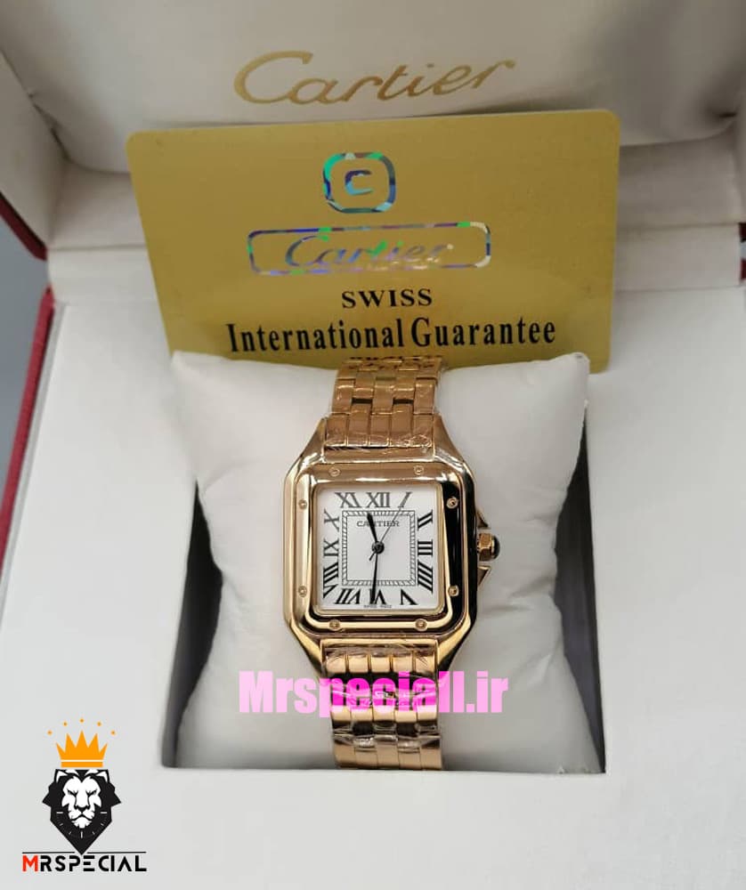 ساعت کارتیه مردانه مدل پنتر رزگلد سایز لارج CARTIER PANTHRE 021662 — تصویر ۳