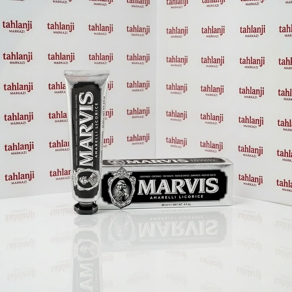 خمیر دندان شیرین بیان مارویس Marvis | مدل Amarelli Licorice