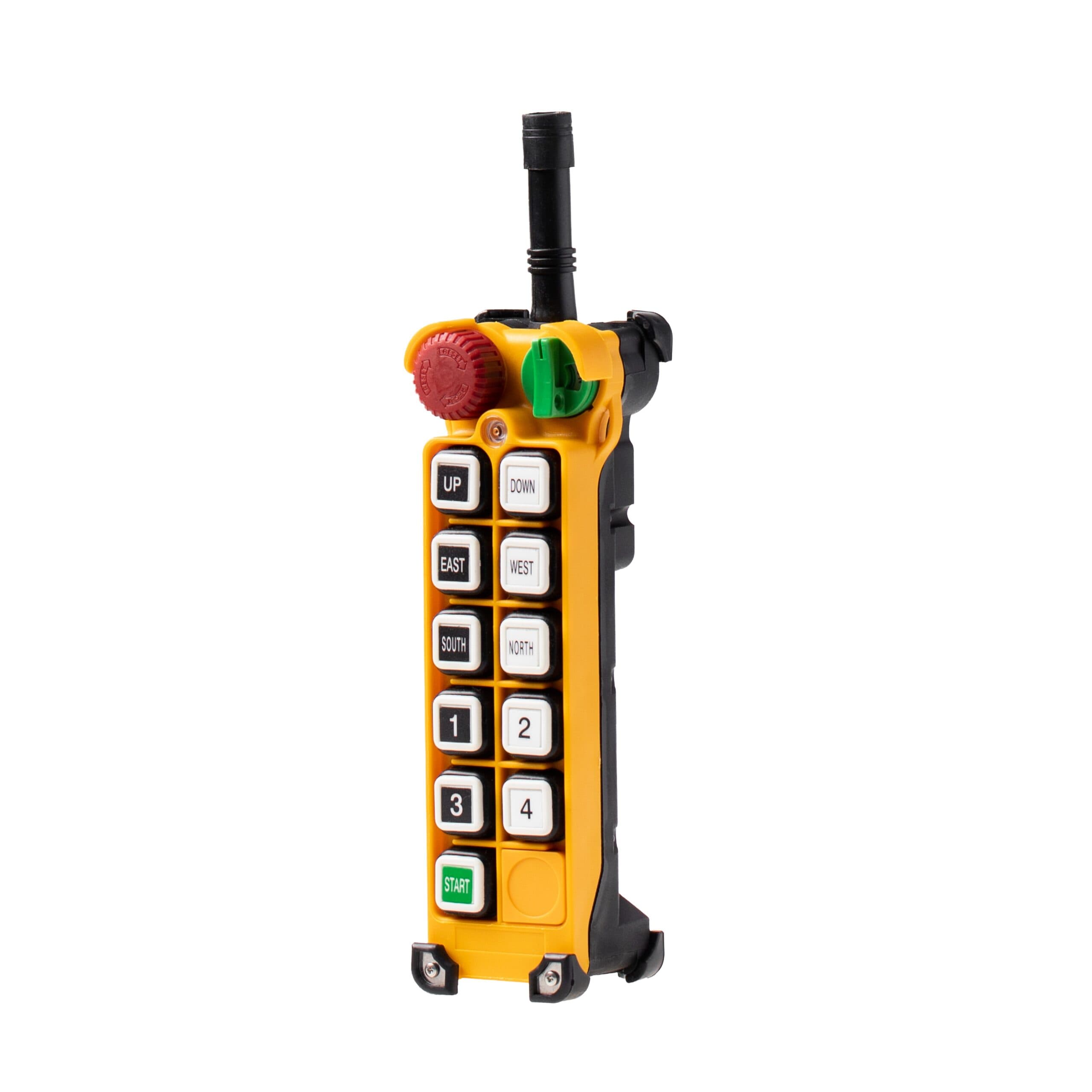 فرستنده ریموت کنترل جرثقیل تله کرین 10 کلید دو سرعته مدل TELECRANE F24-10D TX