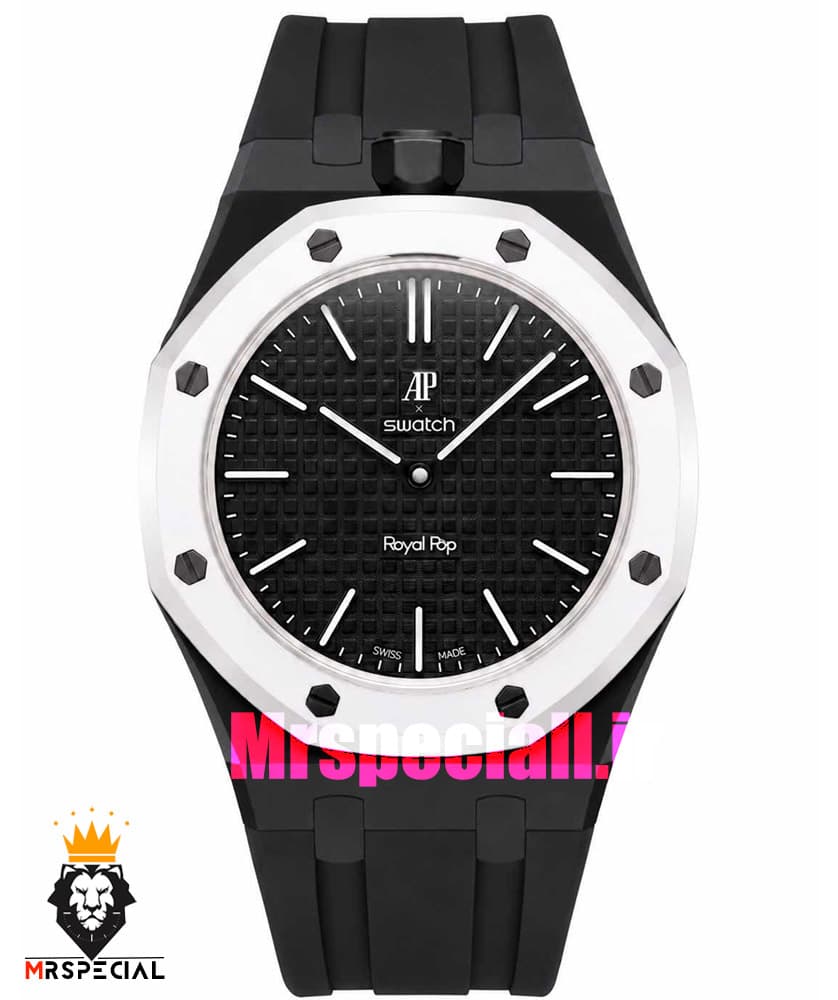 ساعت سواچ رویال پاپ مشکی 021605 Audemars Piguet x Swatch OCHO NEGRO — تصویر ۲