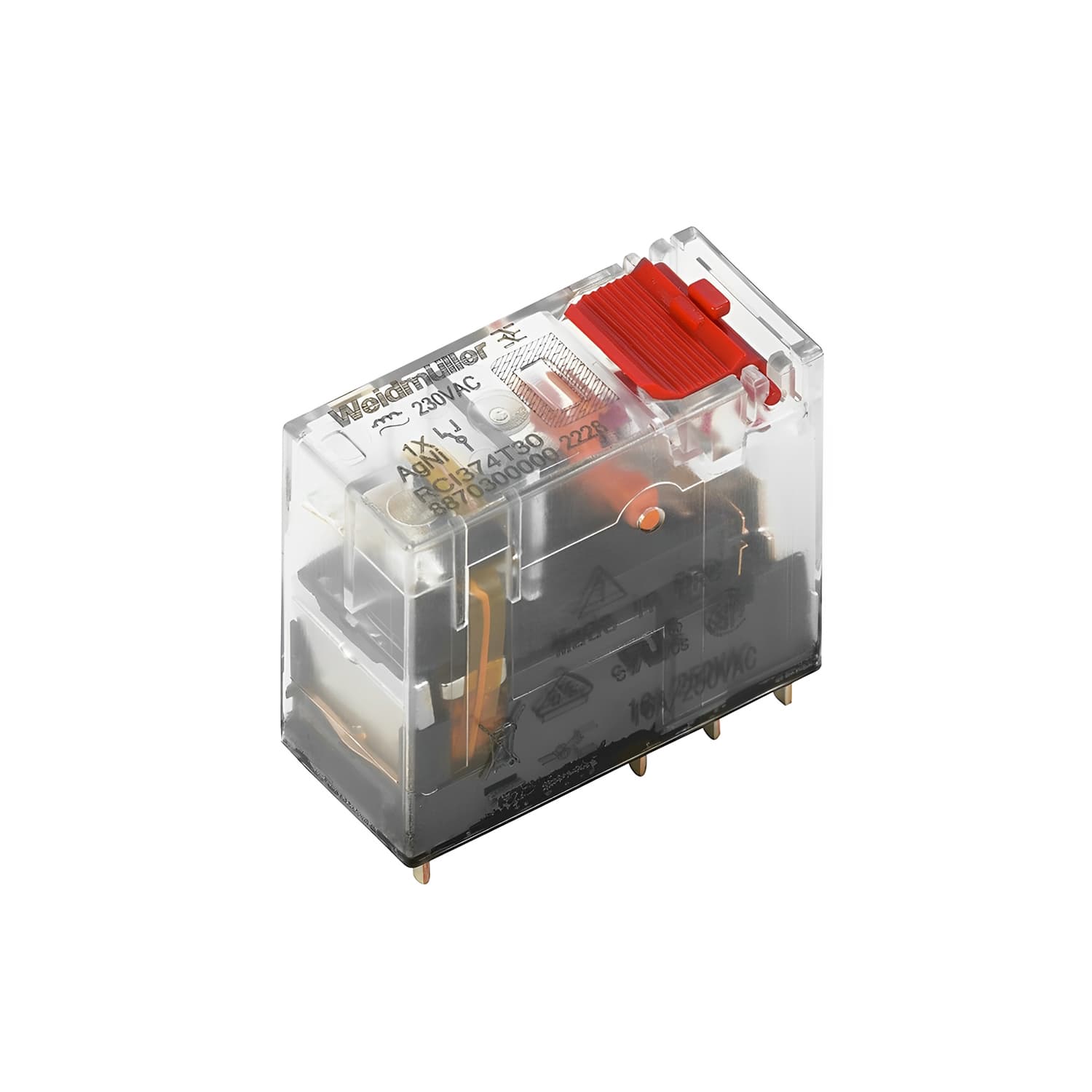 رله شیشه ای وایدمولر RCI 220VAC 2CO (RCI484T30)