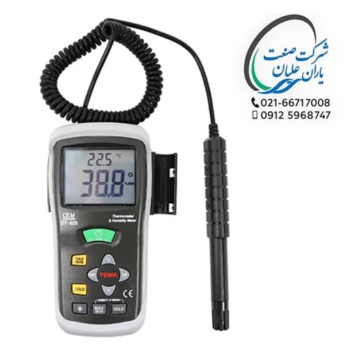 رطوبت سنج / دماسنج مدل DT-625 — تصویر ۴
